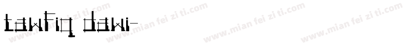 tawfiq dawi字体转换